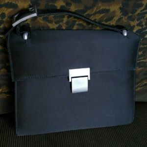 Small Boxy Black Satchel